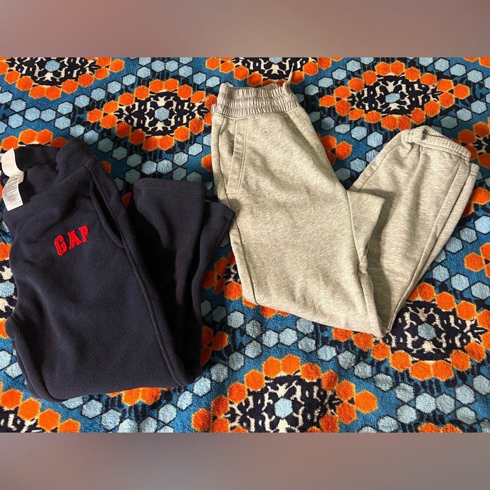 Gap Sweat Pants 1 is Navy Fleece & 1 is Cotton lightweight-NEVER WORN NWOT